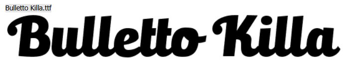 Font Bulletto killa per polistirolo