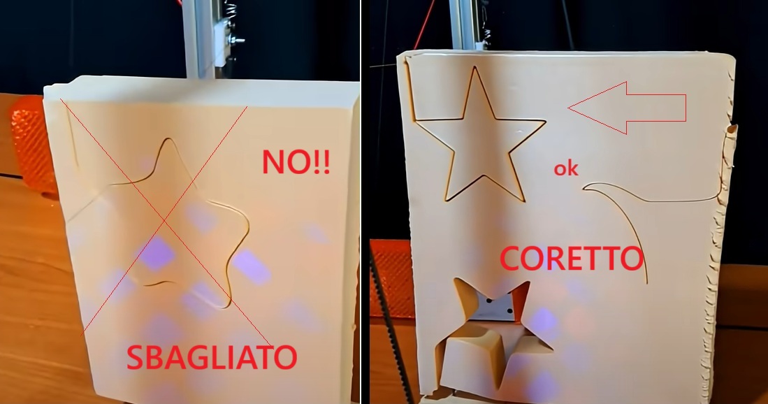 Taglio polistirolo